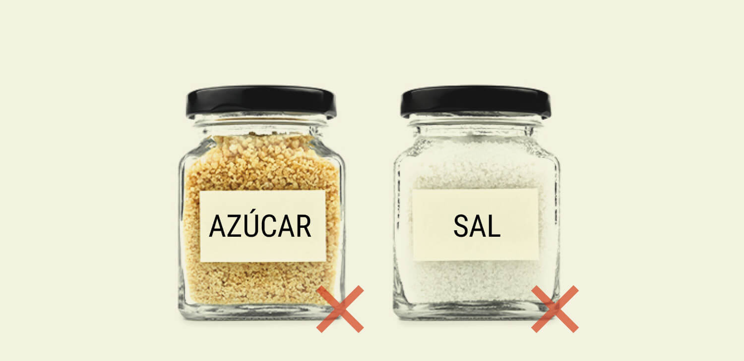 Limitar el consumo de azúcar y sal Limitar el consumo de azúcar y sal